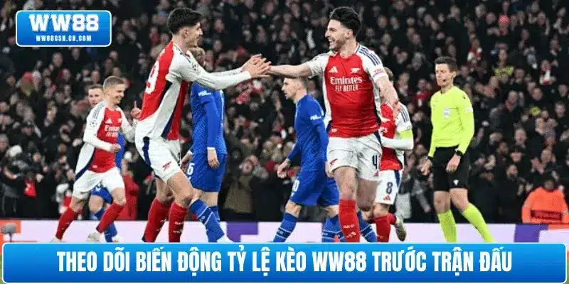 Theo dõi biến động tỷ lệ kèo WW88 trước trận đấu